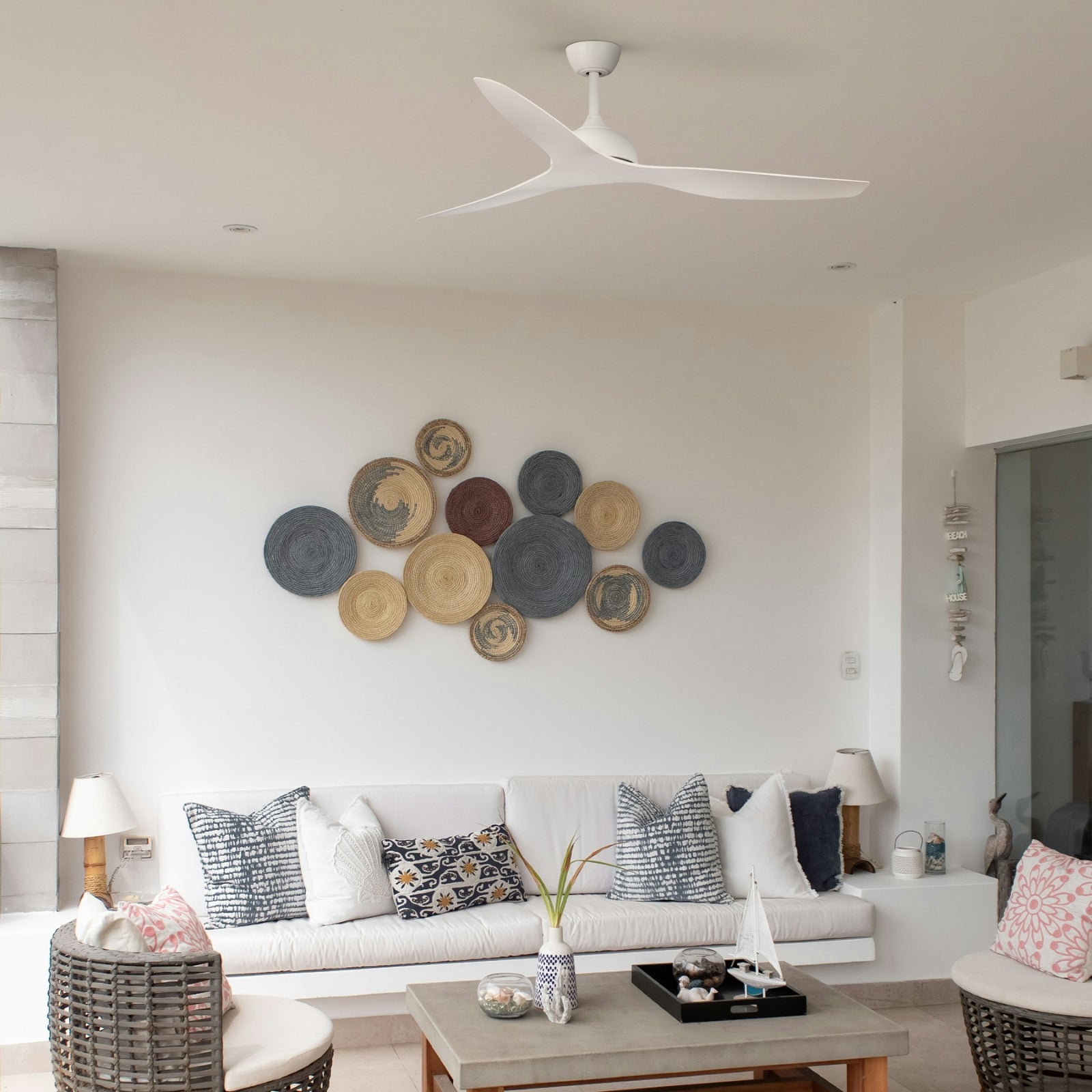 Lifestyle Fanco Eco Style 52'' (132cm) DC Ceiling Fan - White F4010/101A - The Blue Space