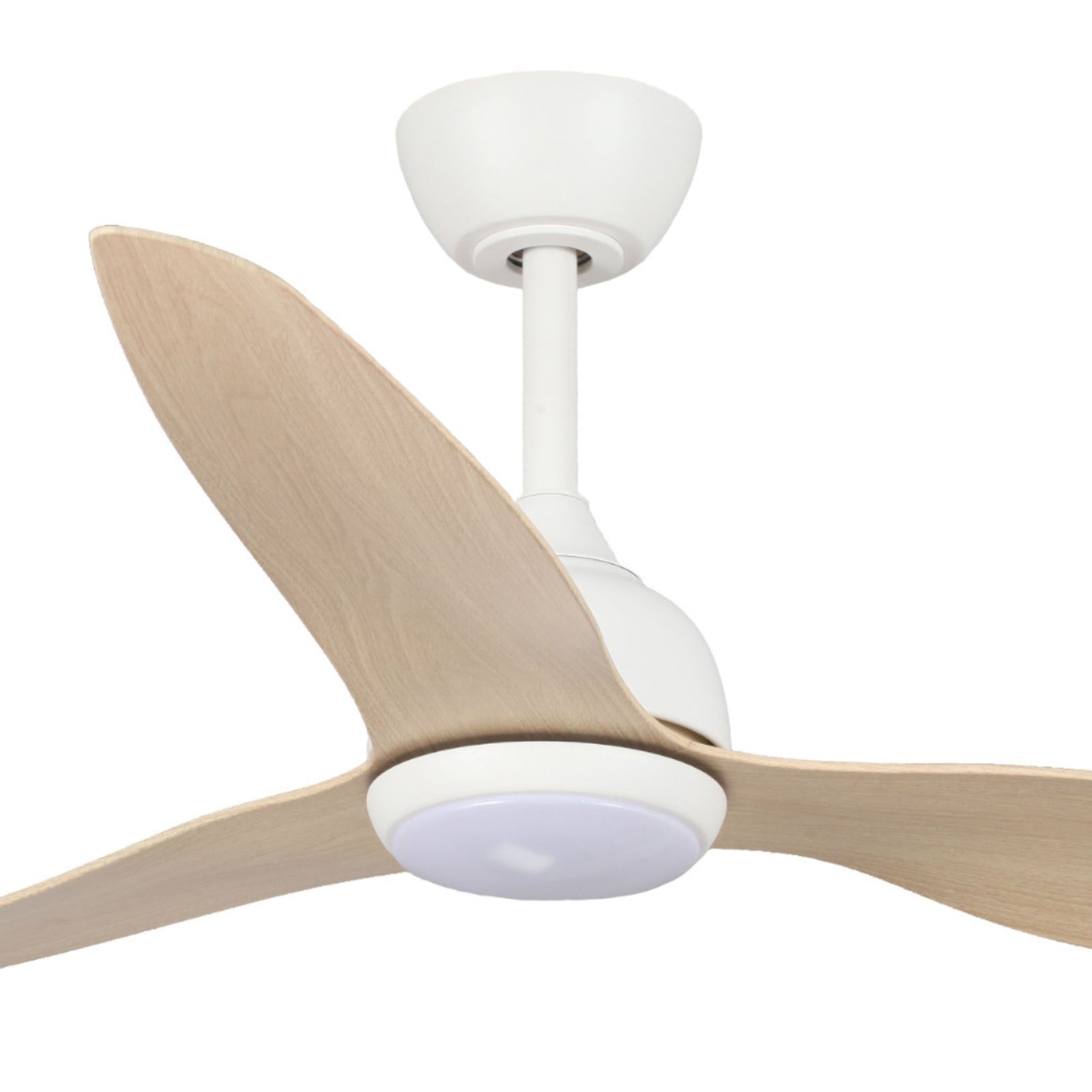 Blades Fanco Eco Style 52'' (132cm) DC Ceiling Fan with LED Light - White and Beechwood F4011/121A - The Blue Space