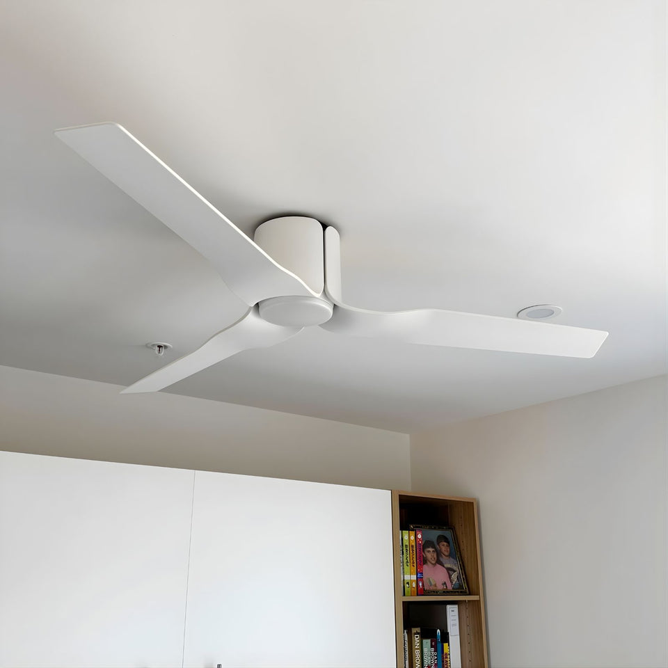 Fanco Flow 52'' (132cm) DC Ceiling Fan with LED Light - White