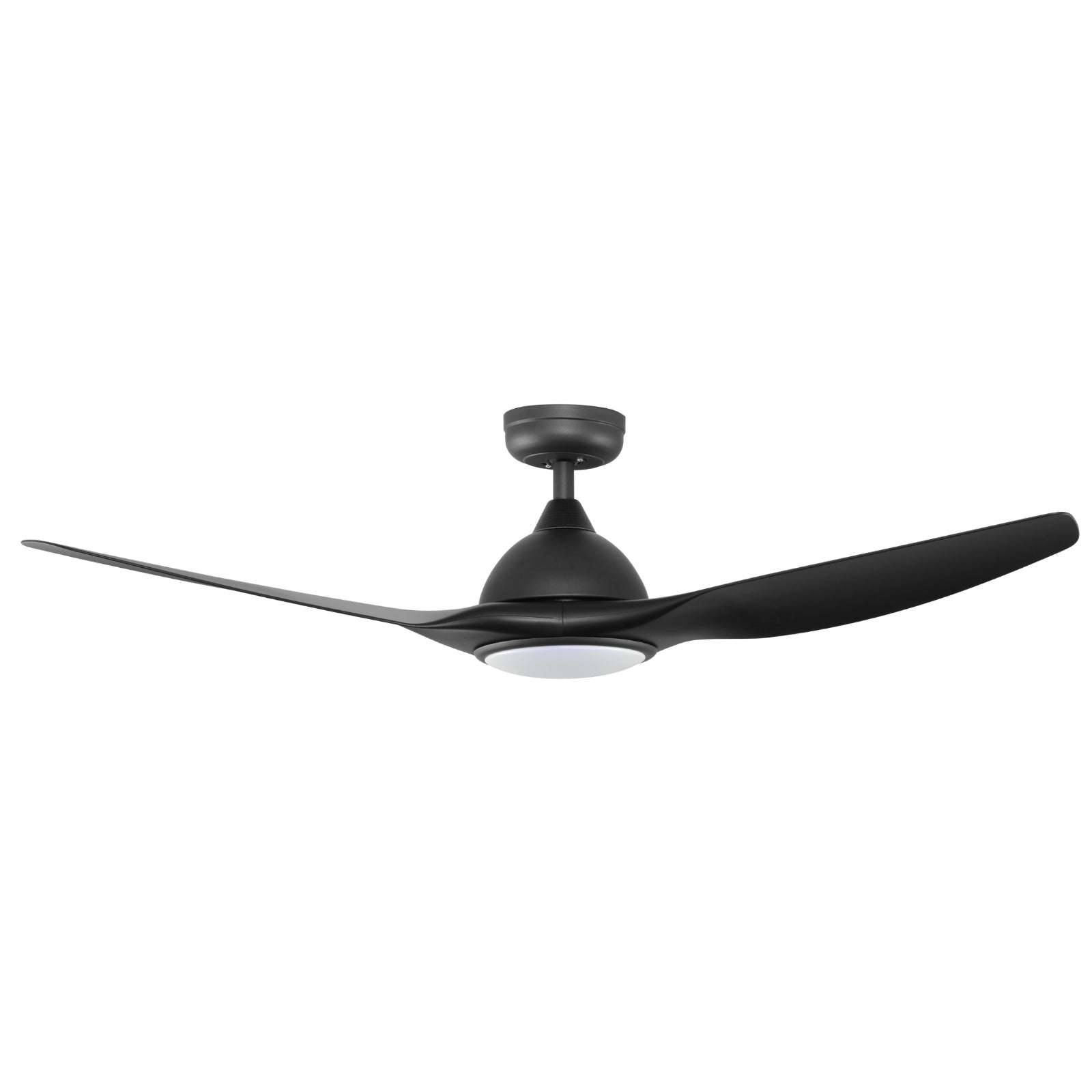 Side Fanco Horizon High Airflow 52" (132cm) DC Ceiling Fan with LED Light - Black W-CFFCHZ23BLSMR-LED - The Blue Space