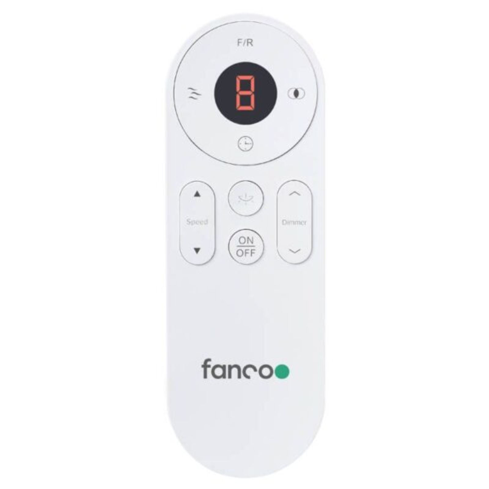 Remote Fanco Infinity-iD 64'' (163cm) DC Ceiling Fan with LED Light - White and Beechwood KF8041/121B - The Blue Space