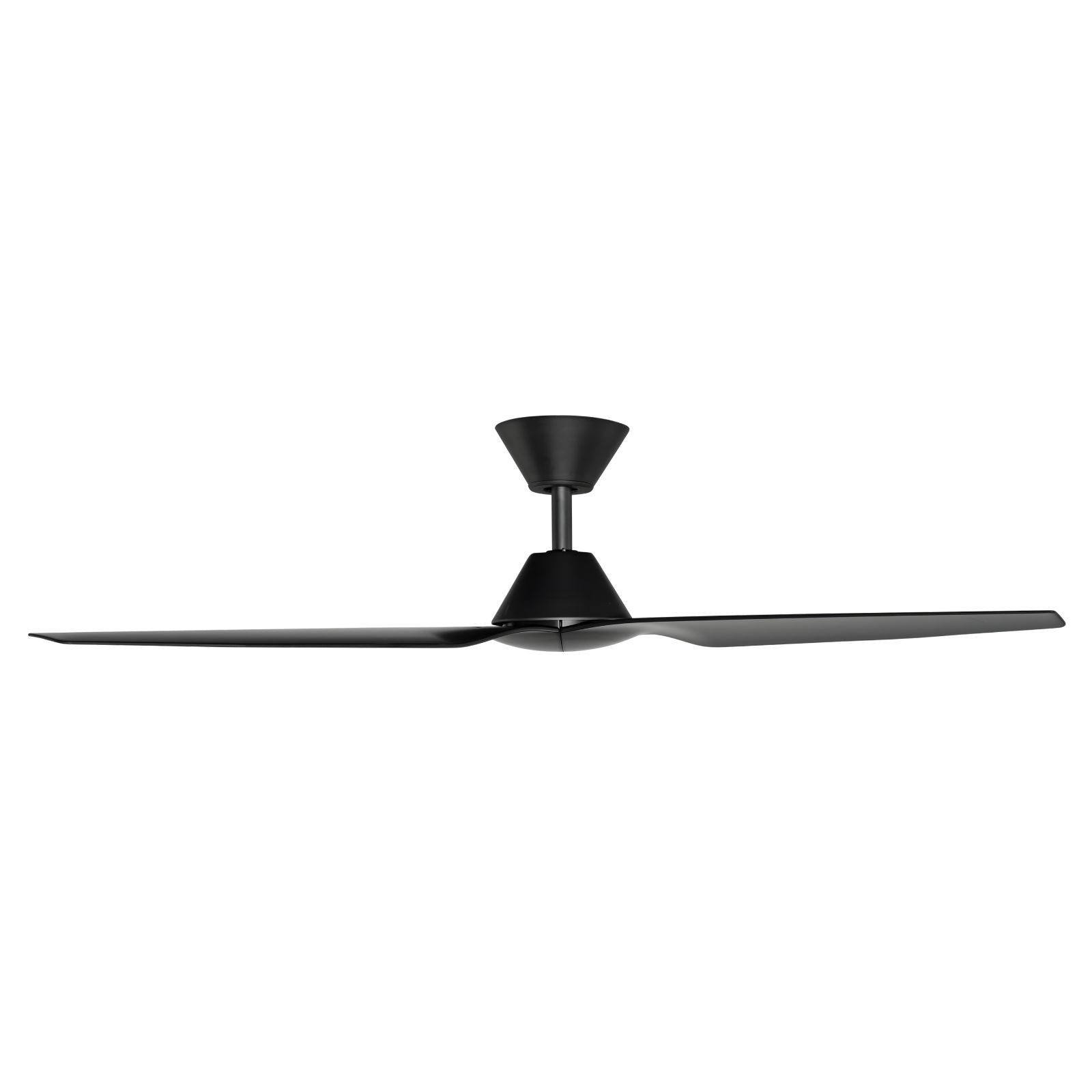 Side Fanco Infinity-iD 48'' (122cm) DC Ceiling Fan with Wall Control - Black KF8010/202B - The Blue Space