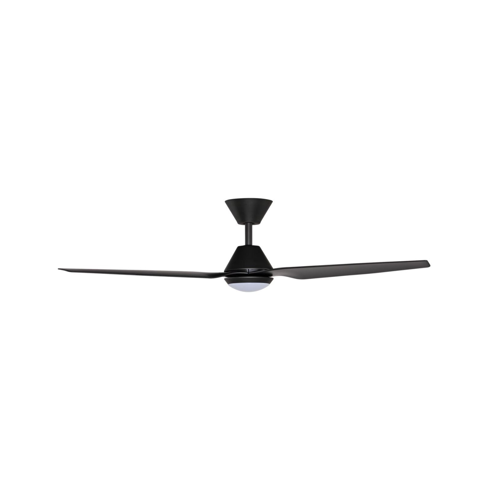 Side View Fanco Infinity-iD 54'' (137cm) DC Ceiling Fan with LED Light - Black F8031/202B - The Blue Space
