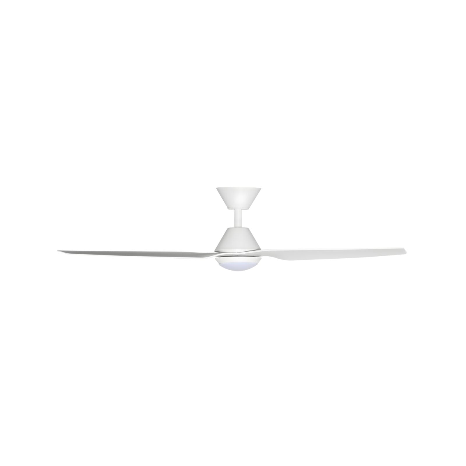 Side View Fanco Infinity-iD 54'' (137cm) DC Ceiling Fan with LED Light - White F8031/101B - The Blue Space