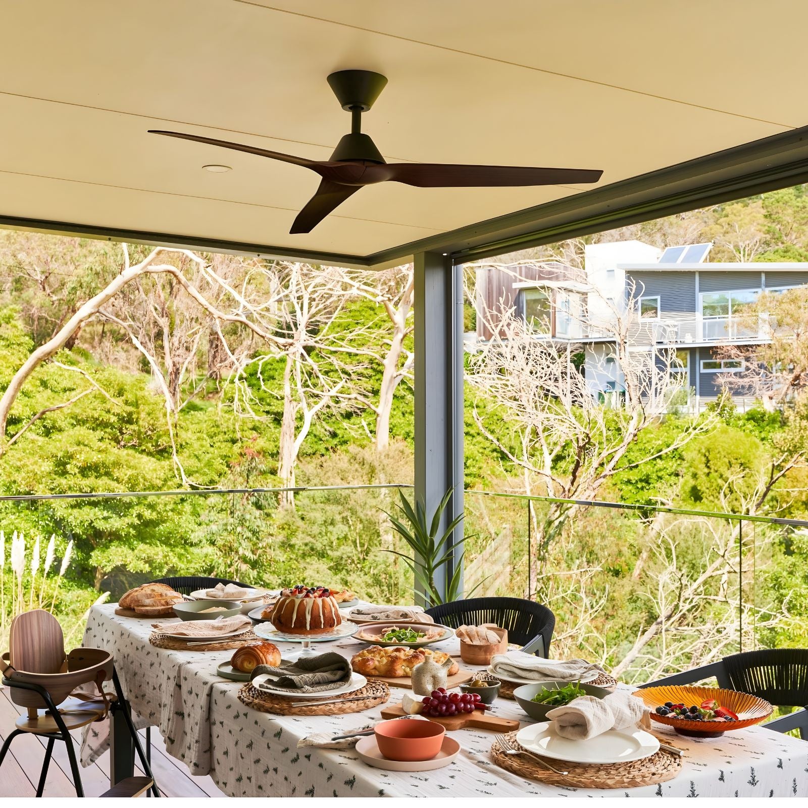 Lifestyle Fanco Infinity-iD 54'' (137cm) DC Ceiling Fan with Wall Control - Black KF8030/202B - The Blue Space