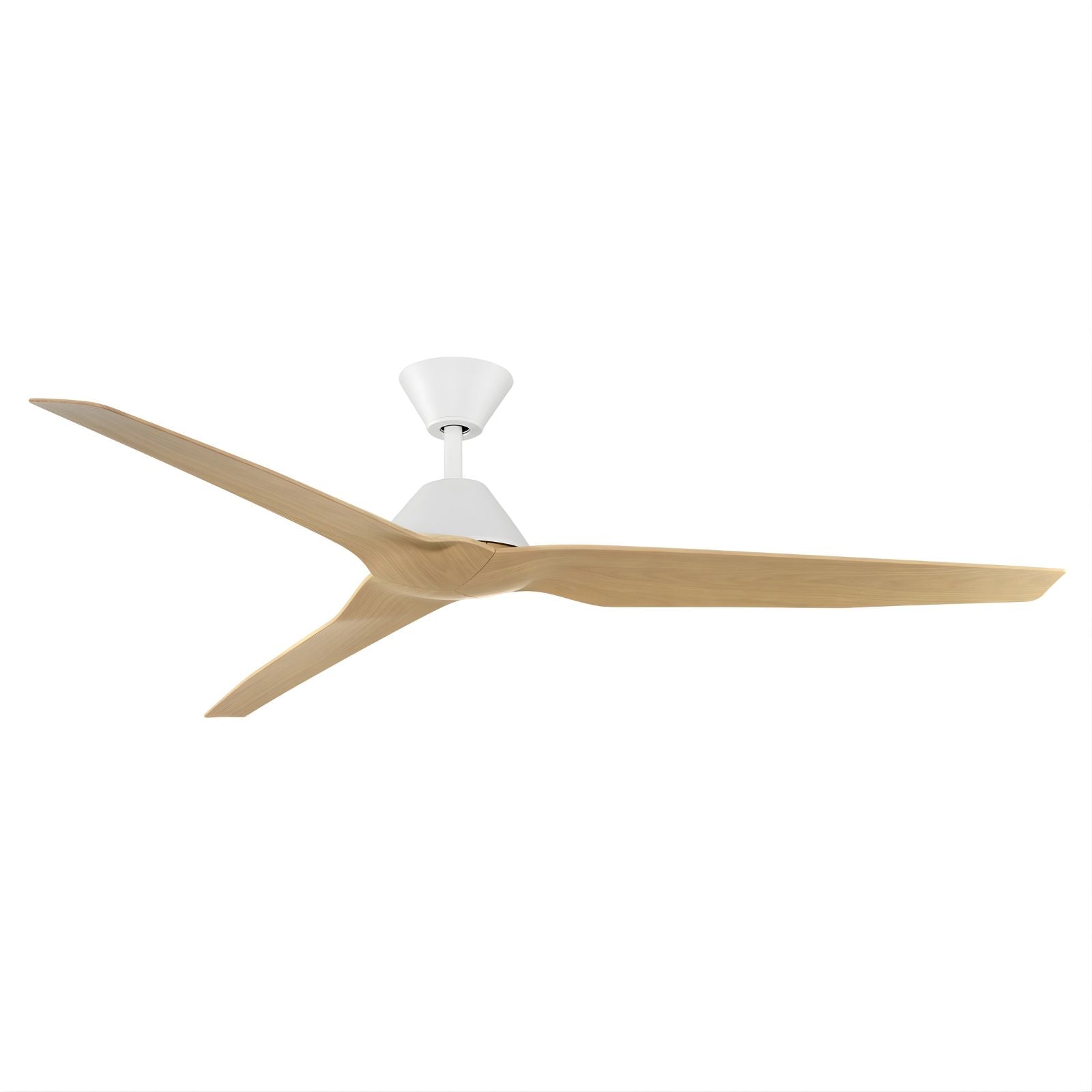 Fanco Infinity-iD 64'' (163cm) DC Ceiling Fan - White and Beechwood KF8040/121B - The Blue Space