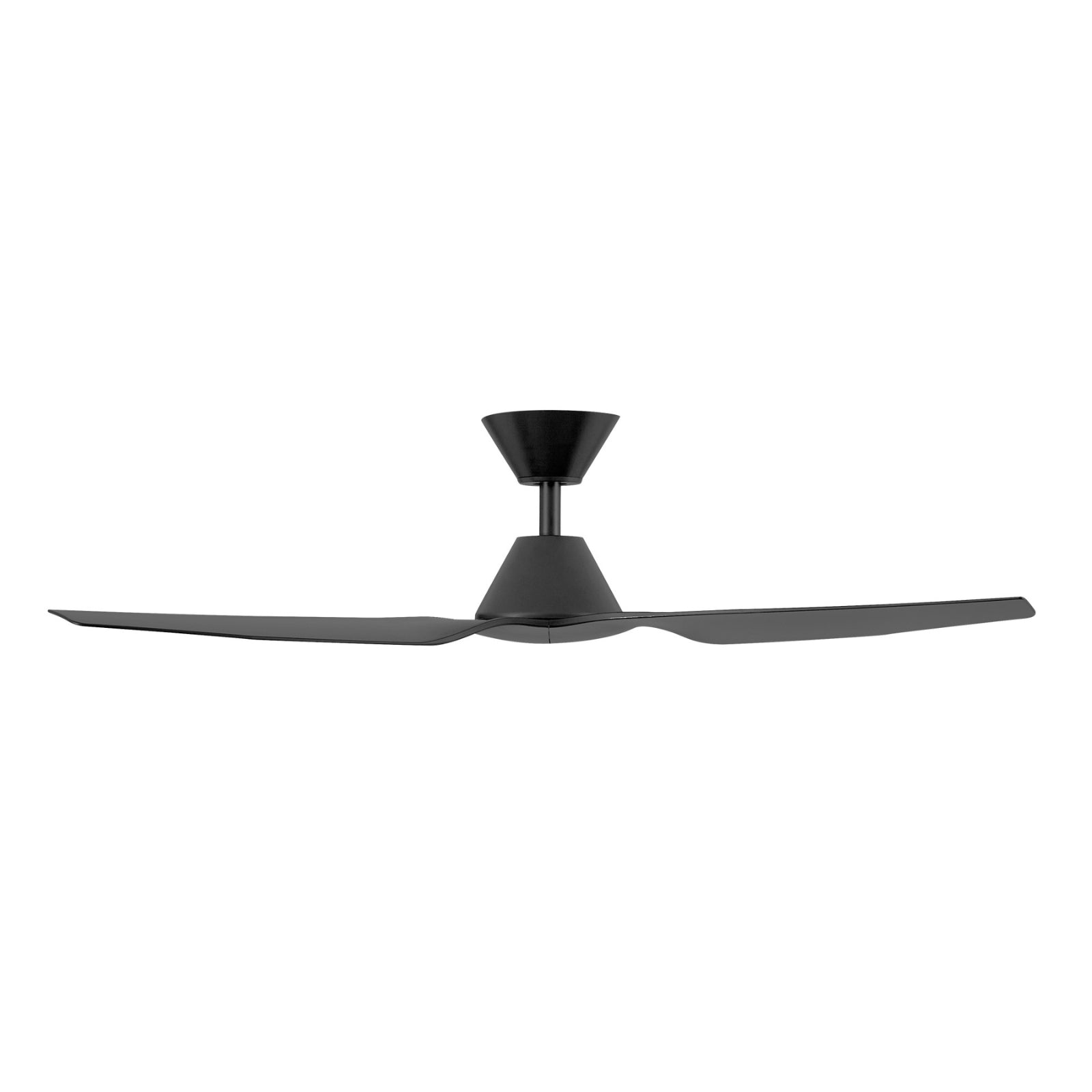 Side View Fanco Infinity-iD v3 48'' (122cm) DC Ceiling Fan Black F8000/202C - The Blue Space