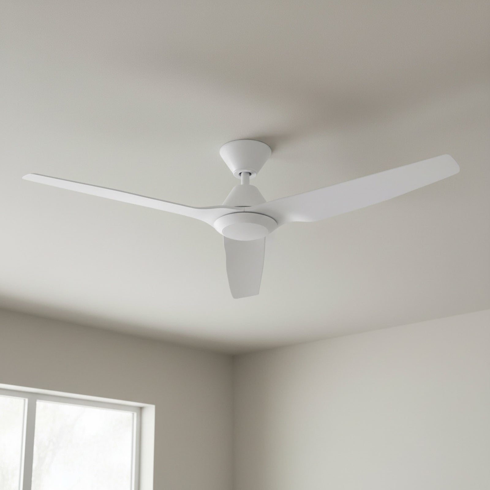Close Up Fanco Infinity-iD v3 48'' (122cm) DC Ceiling Fan with LED Light White F8001/101C - The Blue Space