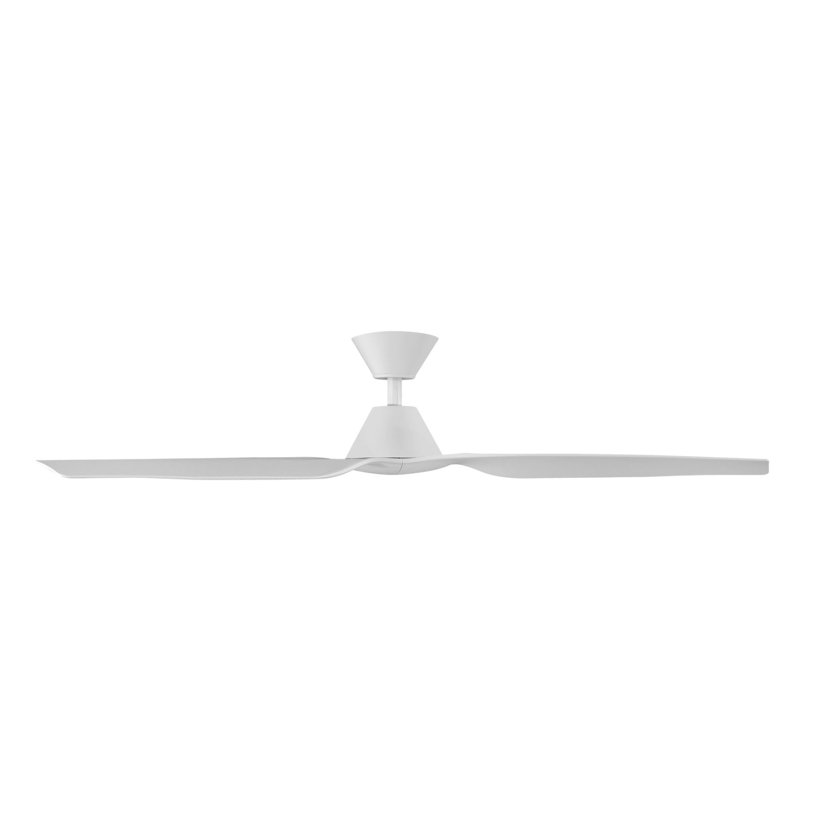 Side View Fanco Infinity-iD v3 54'' (137cm) DC Ceiling Fan White F8030/101C - The Blue Space