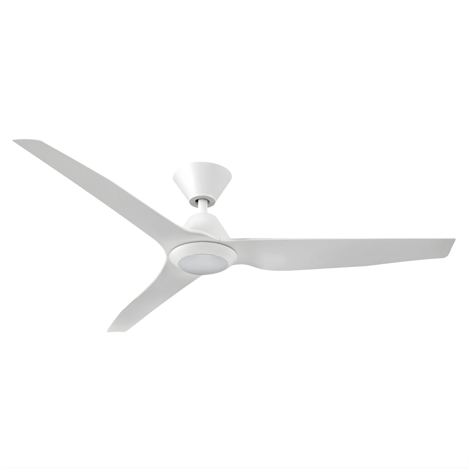 Side View Fanco Infinity-iD v3 54'' (137cm) DC Ceiling Fan with LED Light White F8031/101C - The Blue Space