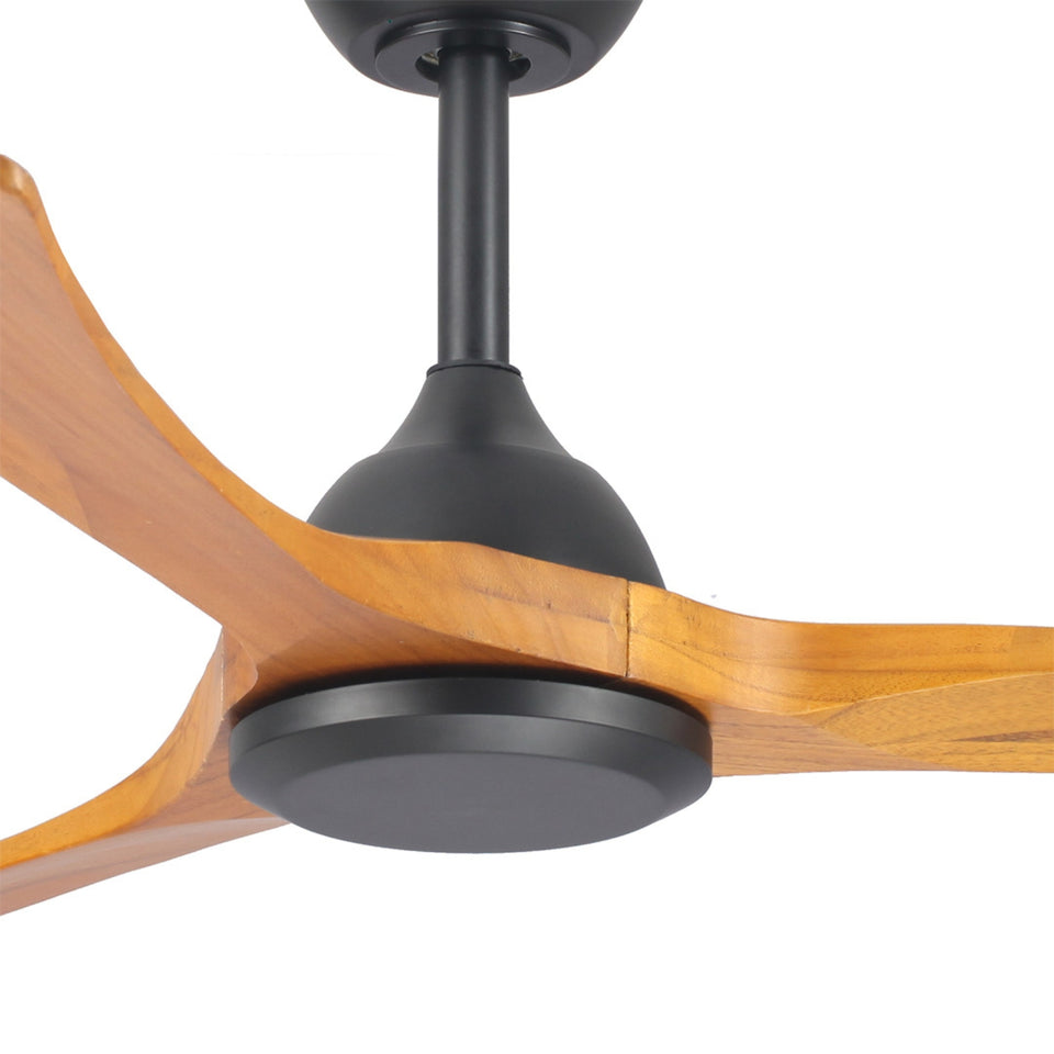 Fanco Sanctuary 52'' (132cm) DC Ceiling Fan - Black and Teak
