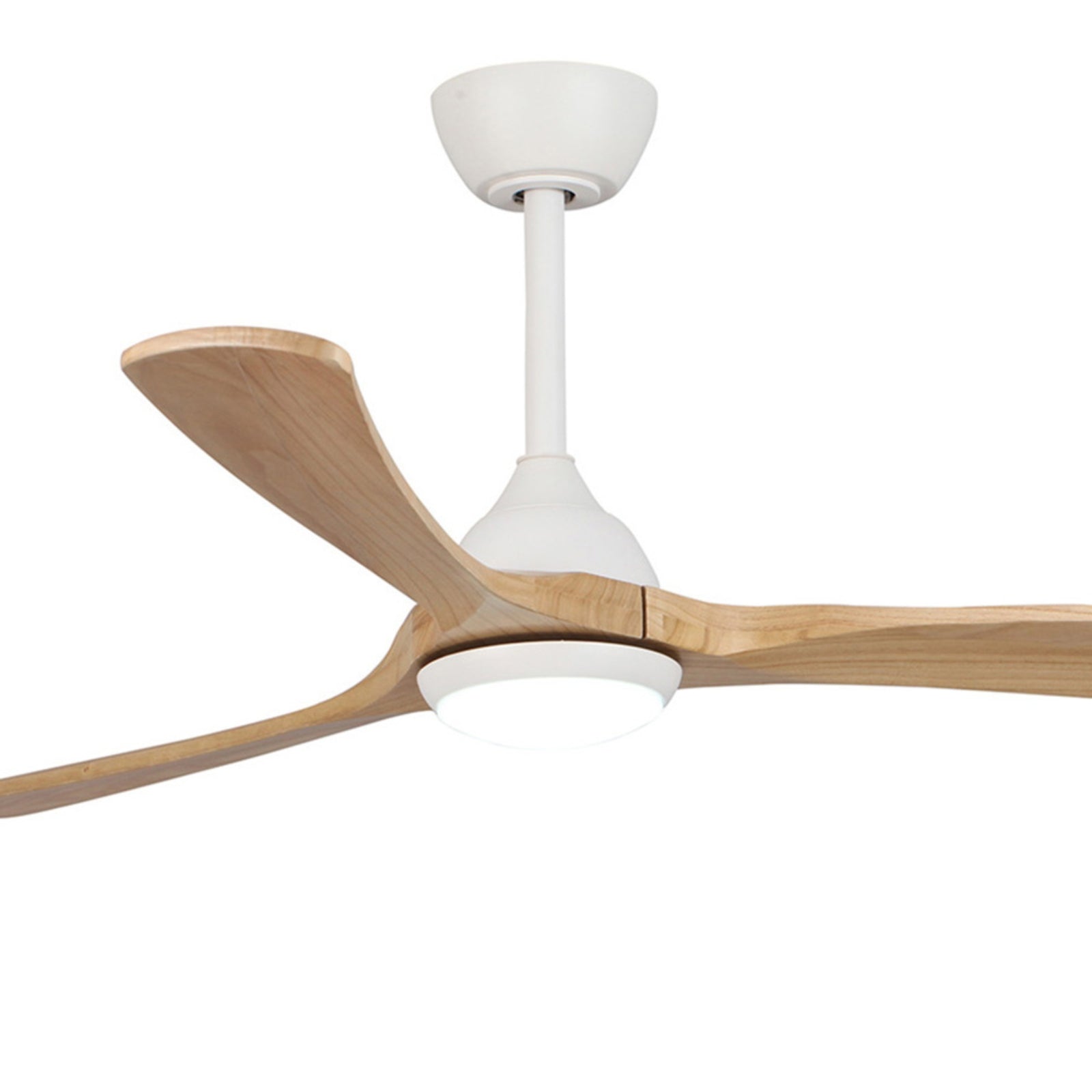Details View Fanco Sanctuary 52'' (132cm) DC Ceiling Fan with LED Light - White and Natural F6001/119A - The Blue Space