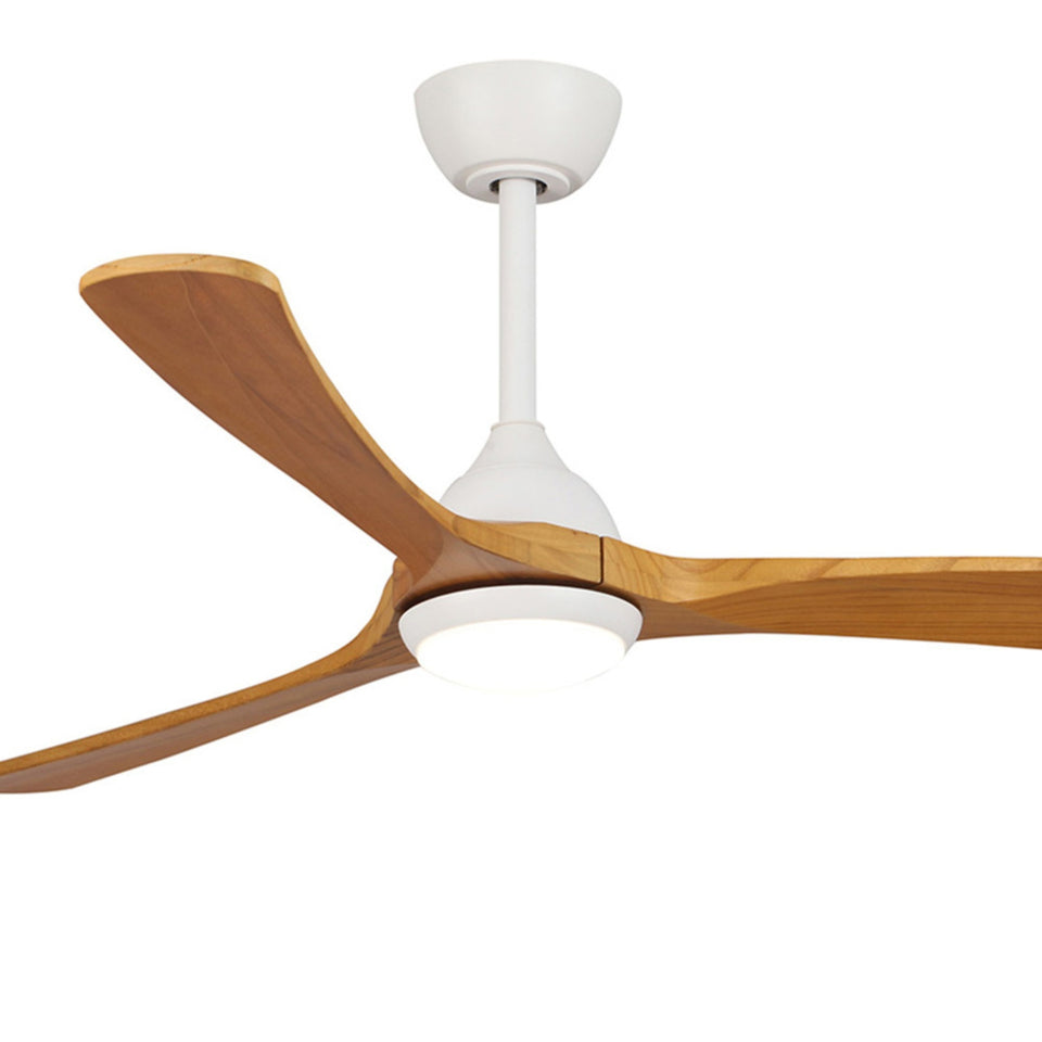 Fanco Sanctuary 52'' (132cm) DC Ceiling Fan with LED Light - White and Teak