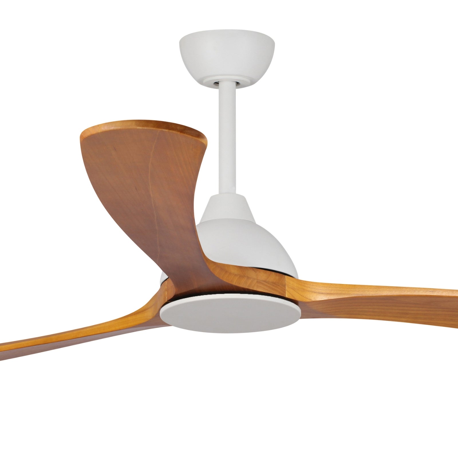 Blades Detail Fanco Sanctuary 70'' (178cm) DC Ceiling Fan - White and Teak KF6010/118A - The Blue Space