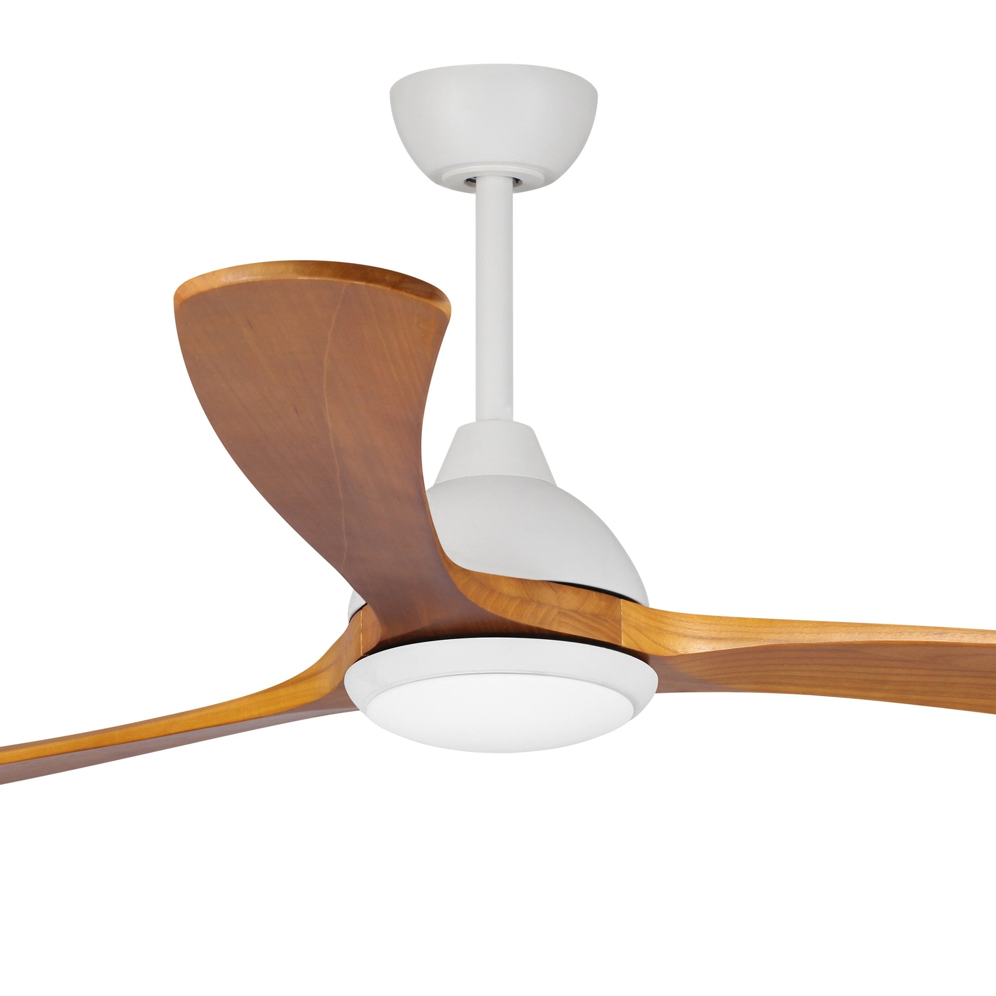 Blades View Fanco Sanctuary 70'' (178cm) DC Ceiling Fan with LED Light - White and Teak KF6011/118A - The Blue Space