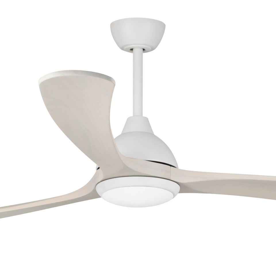 Fanco Sanctuary 70'' (178cm) DC Ceiling Fan with LED Light - White and Whitewash