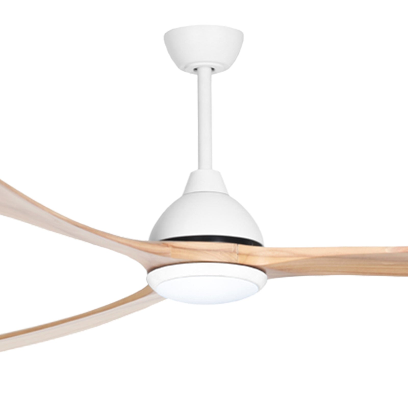 Details Fanco Sanctuary 86'' (218cm) DC Ceiling Fan with LED Light - White and Natural KF6021/119A - The Blue Space