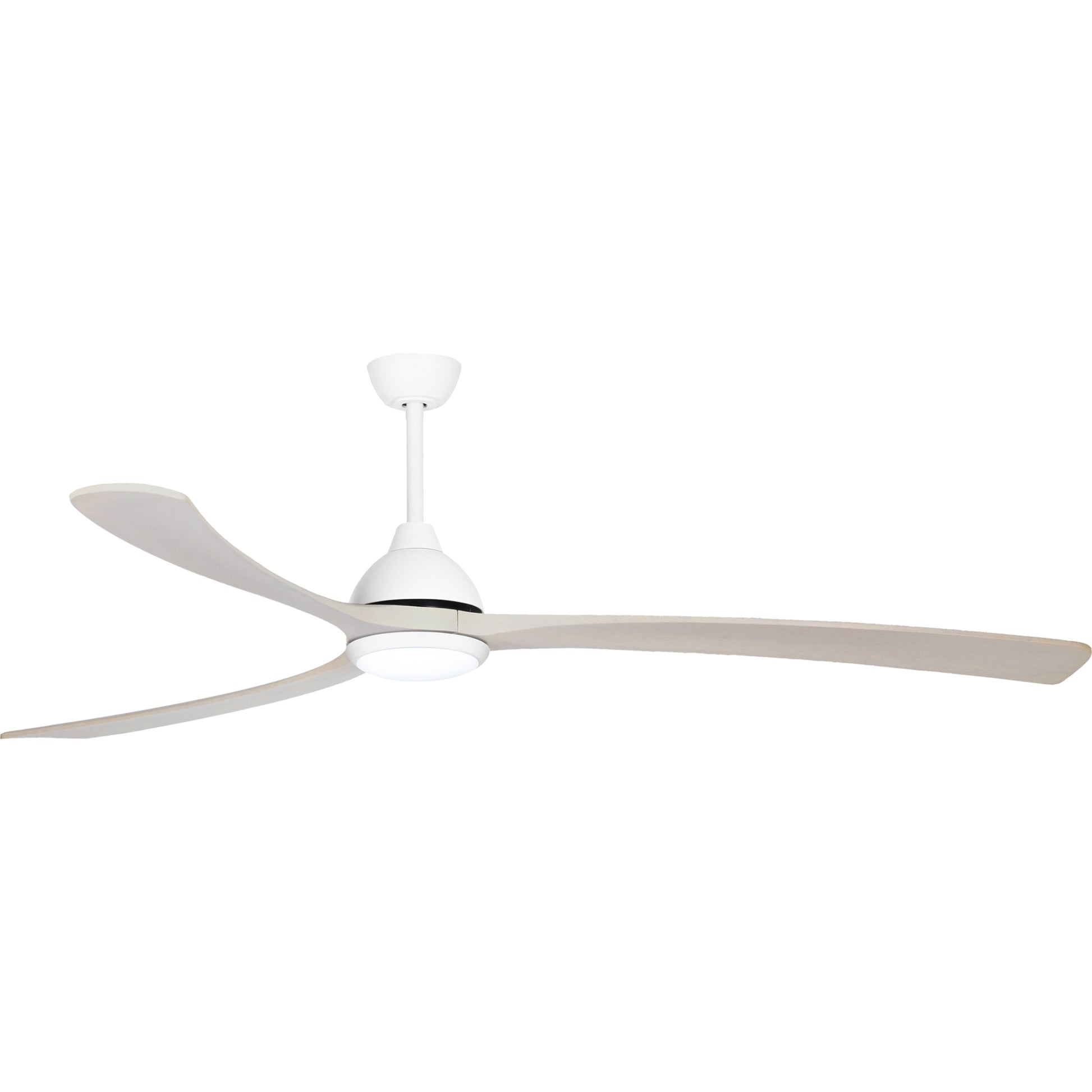 Fanco Sanctuary 86'' (218cm) DC Ceiling Fan with LED Light - White and Whitewash KF6021/101A - The Blue Space