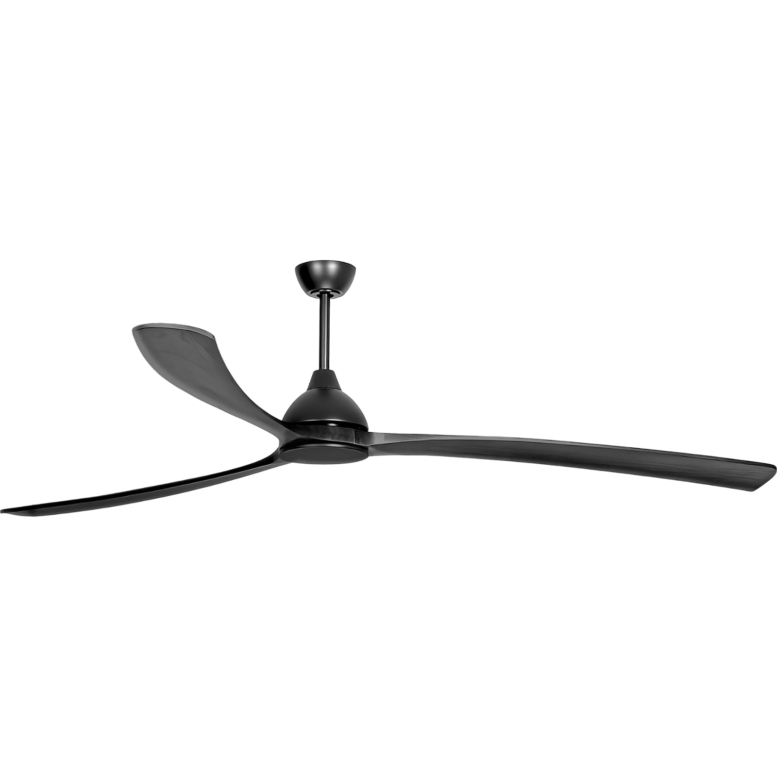 Side View Fanco Sanctuary 92'' (234cm) DC Ceiling Fan - Black and Black Timber KF6030/202A - The Blue Space