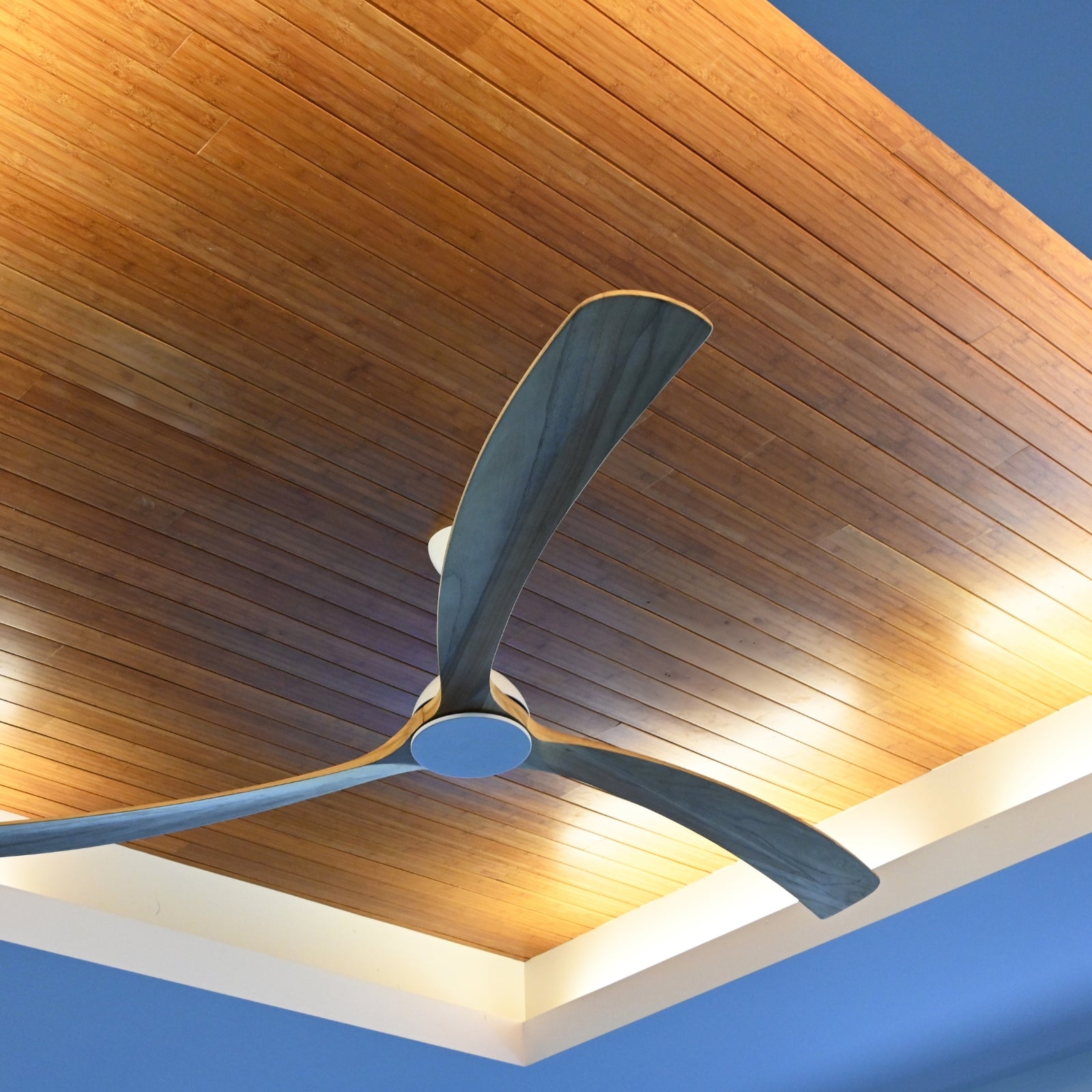 Ceiling Fanco Sanctuary 92'' (234cm) DC Ceiling Fan - White and Natural KF6030/119A - The Blue Space