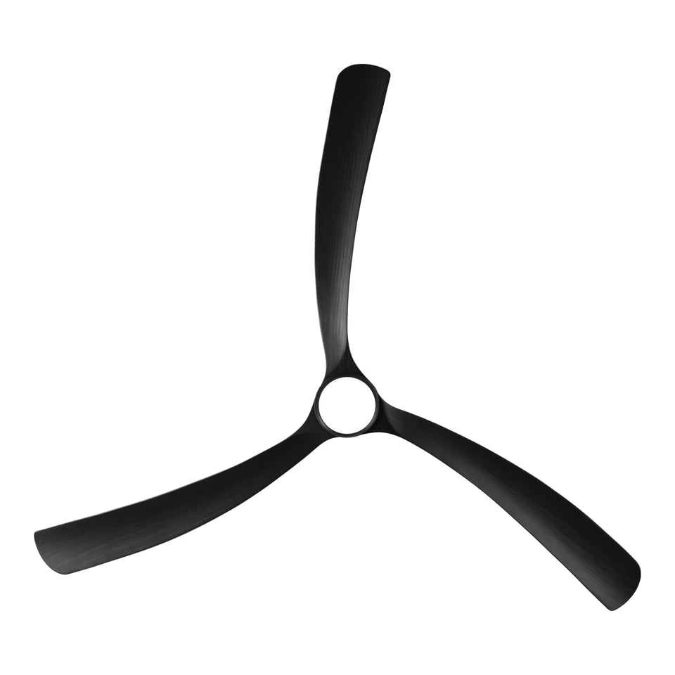 Fanco Sanctuary 92'' (234cm) DC Ceiling Fan with LED Light - Black and Black Timber