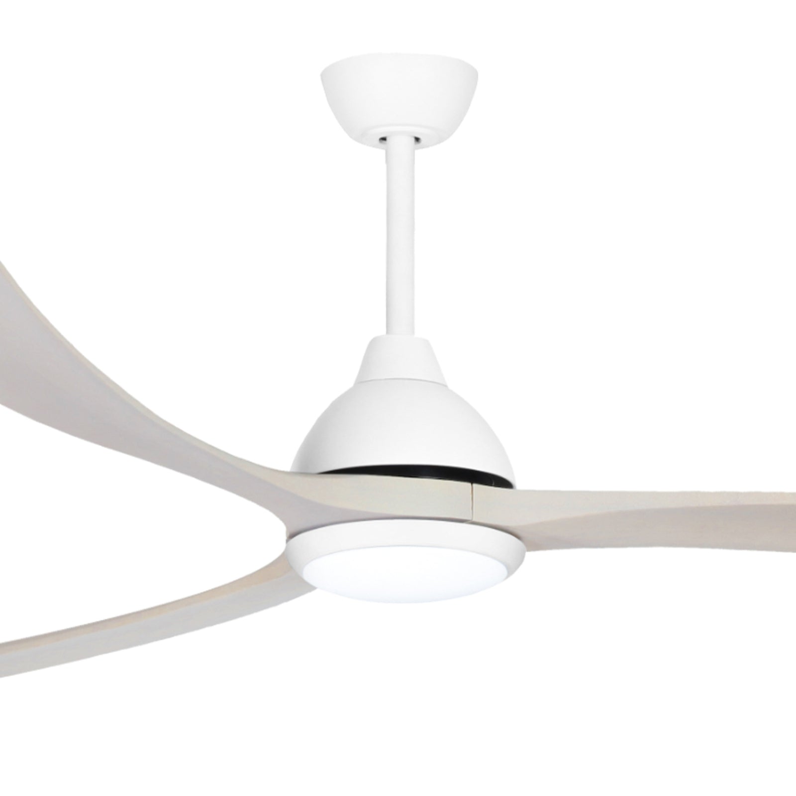 Details Fanco Sanctuary 92'' (234cm) DC Ceiling Fan with LED Light - White and Whitewash KF6031/101A - The Blue Space
