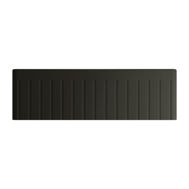 Fienza Benson Butler Sink Large 828 Reversible Fluted & Flat Fire Clay Matte Black 828X452X254mm