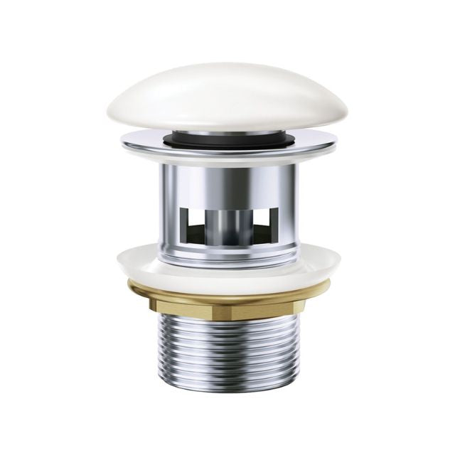 Fienza Ceramic White Dome Basin Pop-Up Waste (32mm) WAS82 - The Blue Space