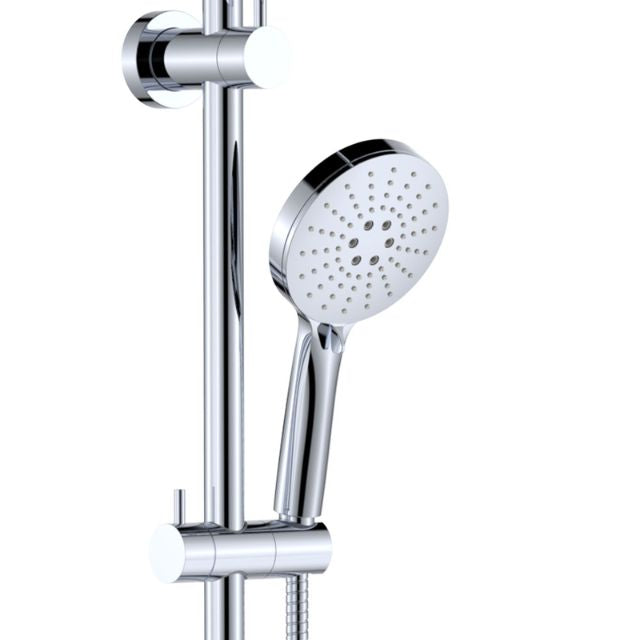 Close Fienza Empire Slim Curved Twin Shower Chrome 455110 - The Blue Space