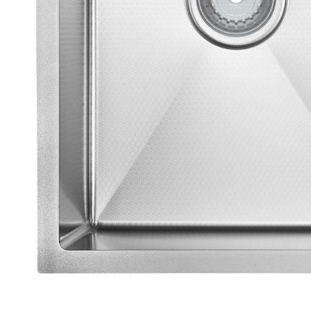 Close Fienza Hana Double Bowl Sink 27L-27L Anti Scratch 760X450X200mm 68403AS - The Blue Space