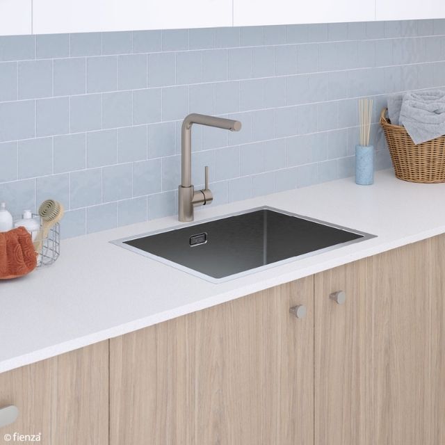 Lifestyle Fienza Hana Laundry Sink 50L With Overflow Top/Undermount 580X445X240mm 68501 - The Blue Space