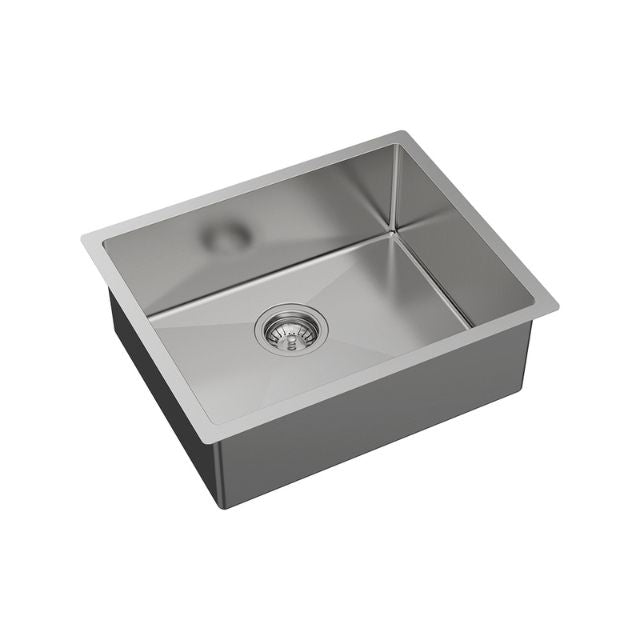 Angle Fienza Hana Single Bowl Sink 40L Top/Undermount 550X450X200mm 68402 - The Blue Space
