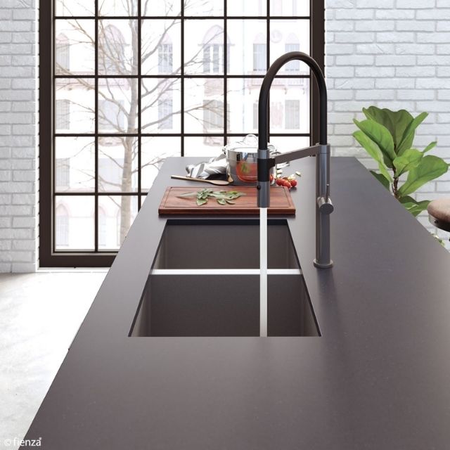 Lifestyle 2 Fienza Hana Sink Wooden Cutting Board 450X270X23mm A26 - The Blue Space