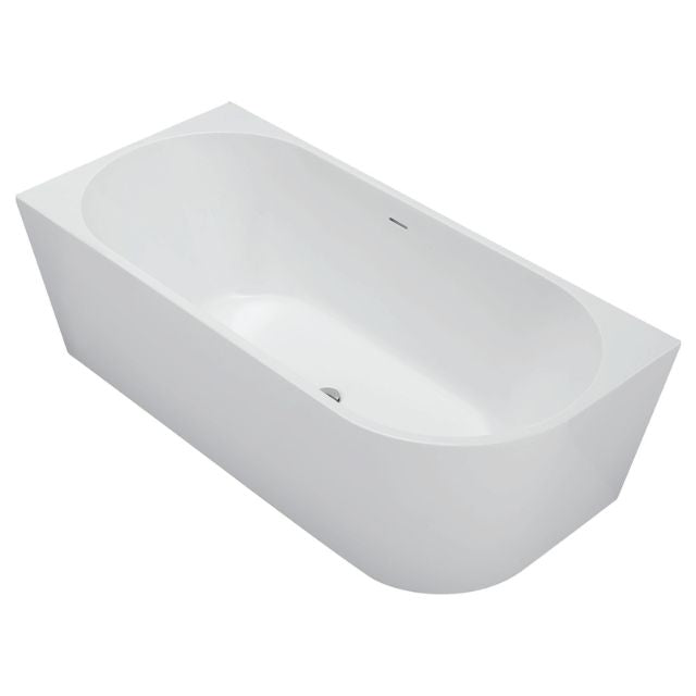 Fienza Isabella Right-Hand Acrylic Corner Bath with Overflow, Gloss White, 1700mm - The Blue Space