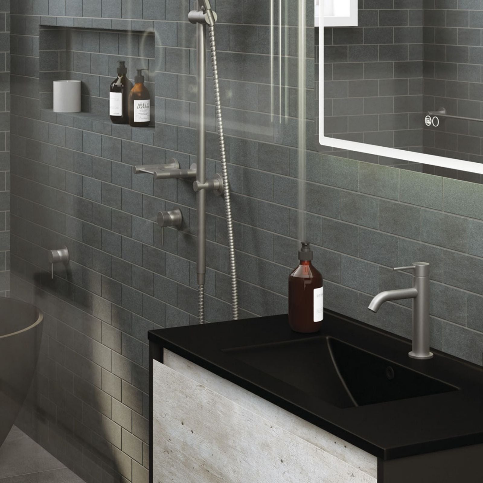 Lifestyle Fienza Kaya Basin Mixer Gun Metal 228103GM-LF - The Blue Space