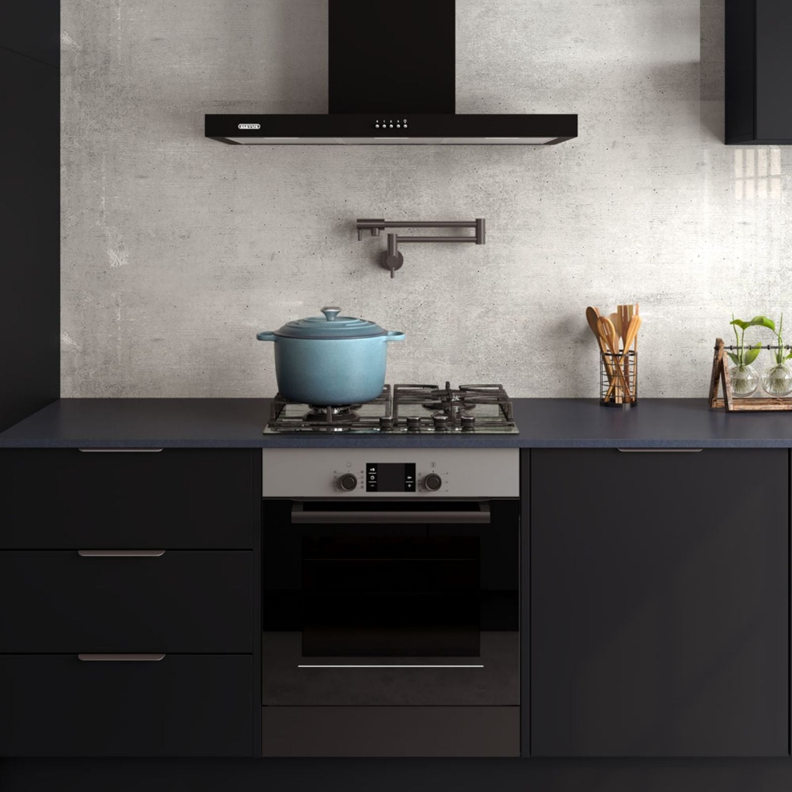 Lifestyle 1 Fienza Kaya Pot Filler Wall Mixer Gun Metal 228120GM-LF - The Blue Space