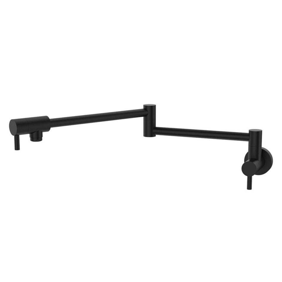Fienza Kaya Pot Filler Wall Mixer Matte Black
