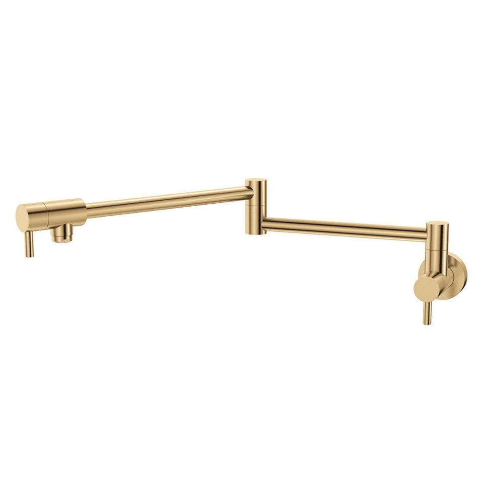 Fienza Kaya Pot Filler Wall Mixer Urban Brass