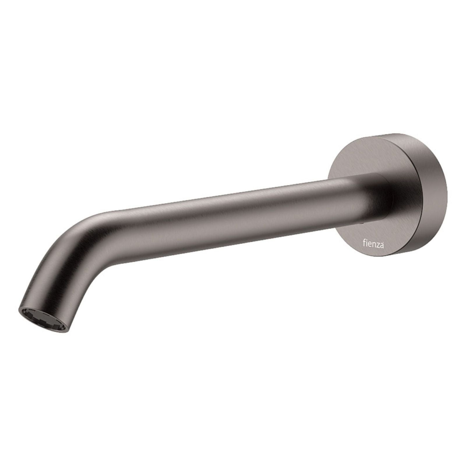 Fienza Kaya Wall Basin/Bath 220mm Outlet Round Plate Gun Metal 228116GM-LF - The Blue Space