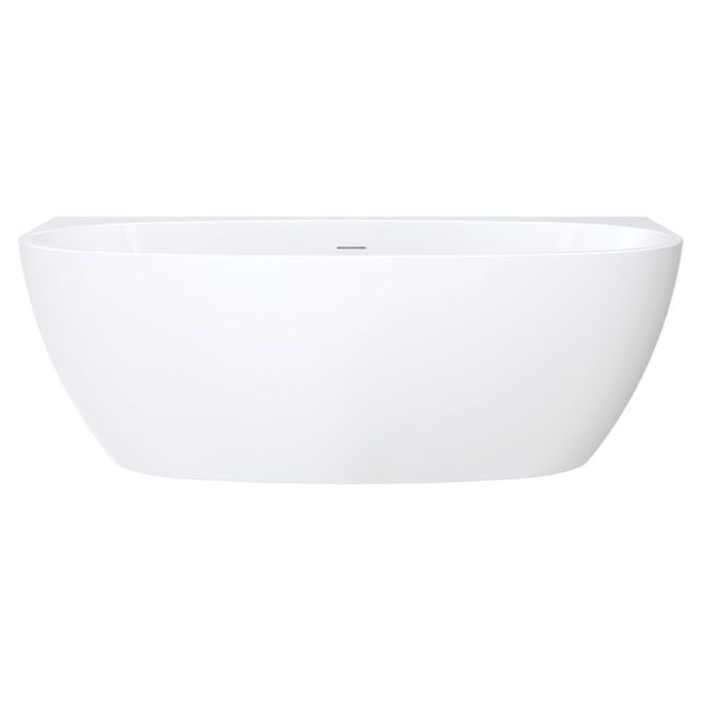 Fienza Keeto Back-To-Wall Acrylic Bath with Overflow 1500mm