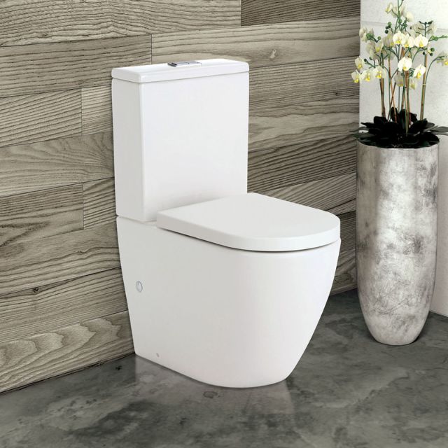 Lifestyle 1 Fienza Koko Tornado Flush Back-to-Wall Toilet Suite GEBERIT Internal - P-Trap K002GEP - The Blue Space