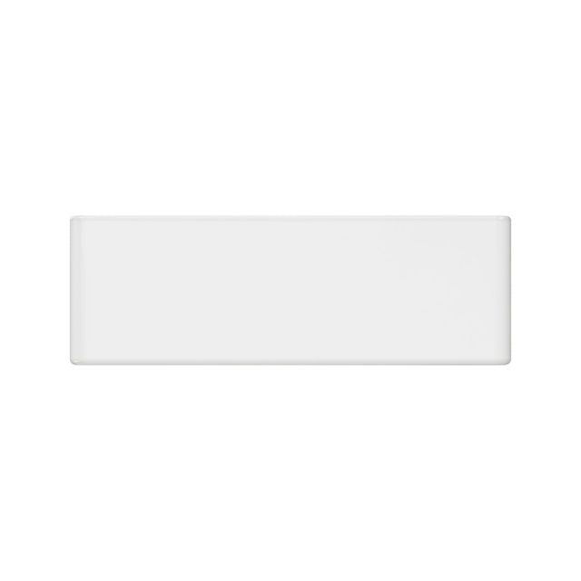 Back Fienza Olivia Butler Sink Medium 760 Reversible Fluted & Flat Fire Clay Gloss White 68705 - The Blue Space
