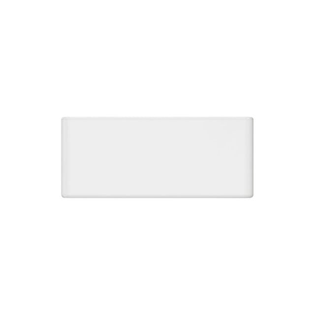 Back Fienza Olivia Butler Sink Small 610 Reversible Fluted & Flat Fire Clay Gloss White 68704 - The Blue Space