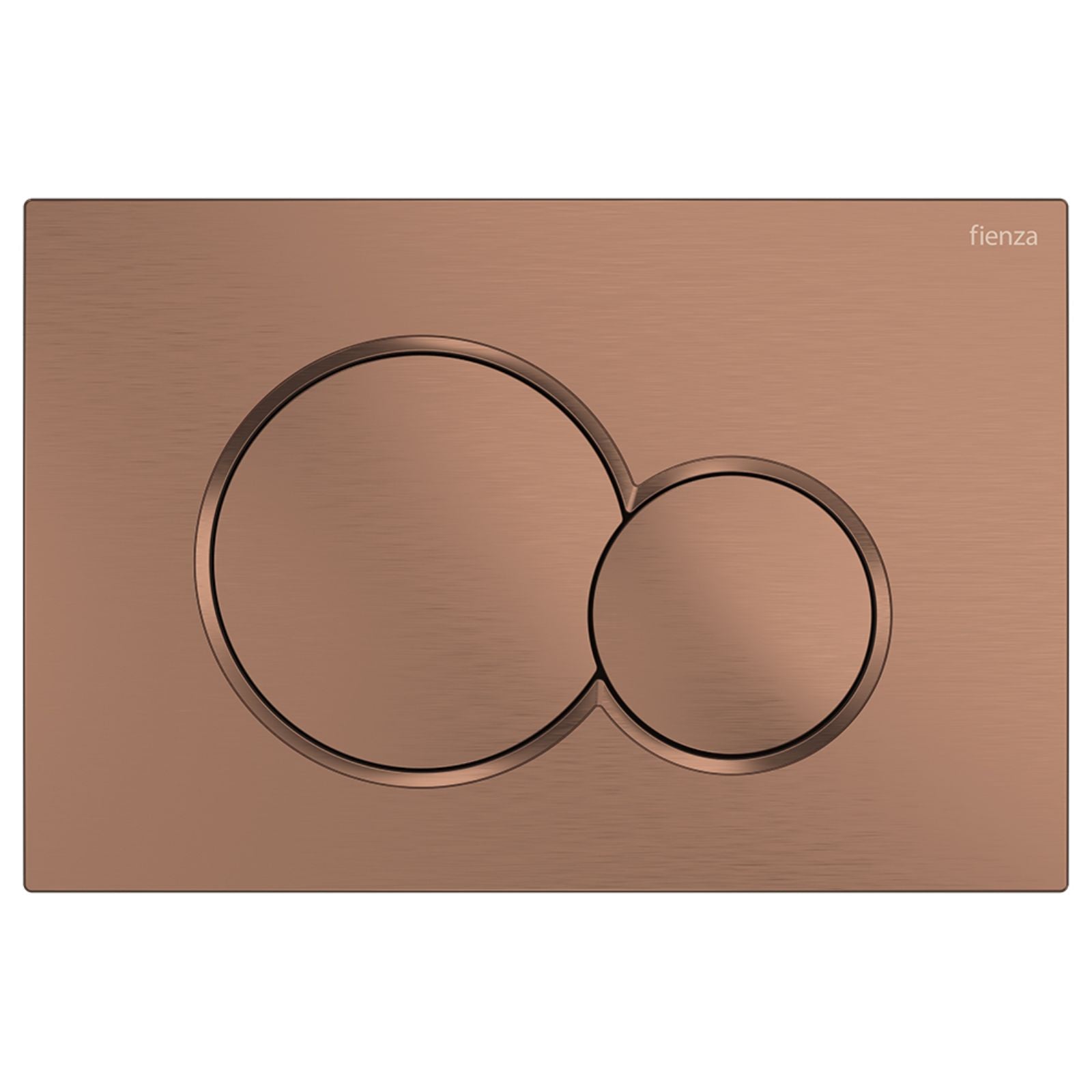 Fienza Sigma Round Button Flush Plate - Brushed Copper SIG41-CO - The Blue Space