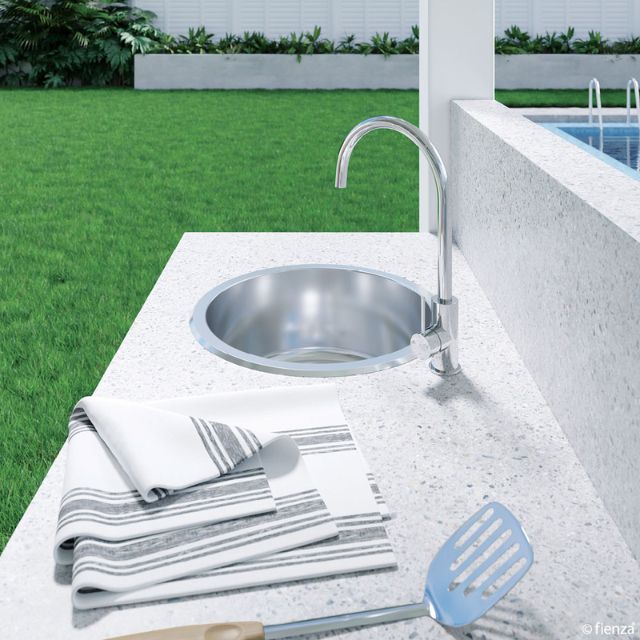 Fienza Tiva Kitchen Sink Round Bowl 19L NTH 430X80mm