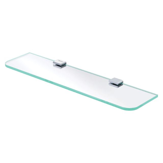 Fienza Tono Glass Shelf 500mm Chrome 85107 - The Blue Space