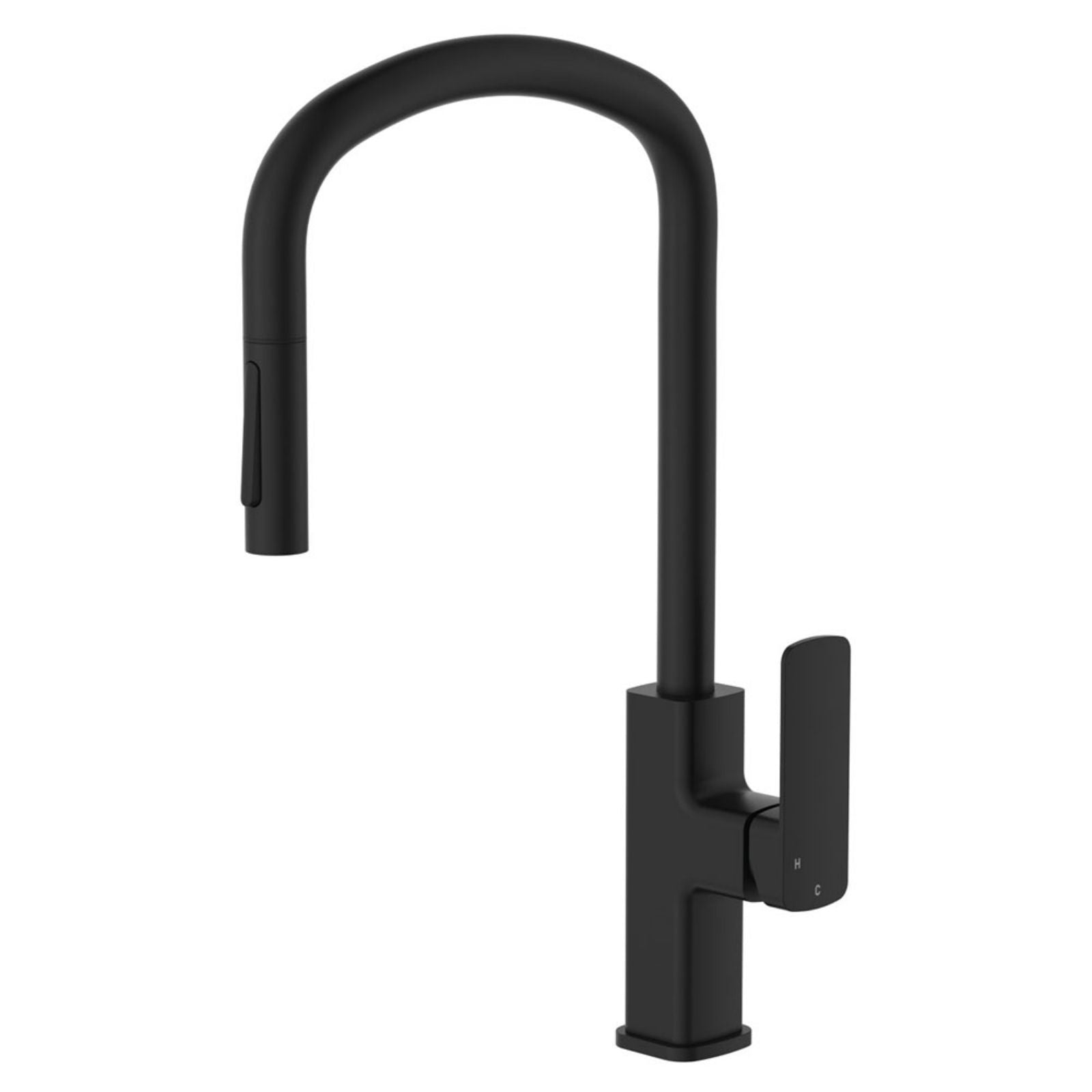Fienza Tono Pull Out Sink Mixer Matte Black 233108B-LF - The Blue Space