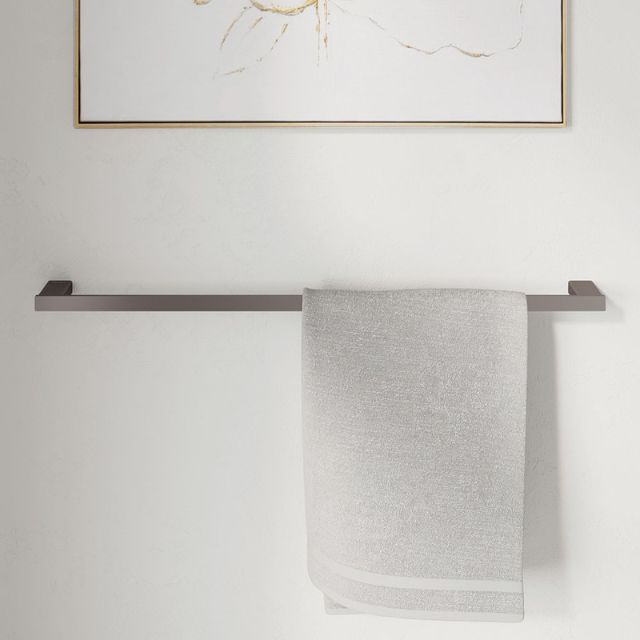 Lifestyle 1 Fienza Tono Single Towel Rail 610mm Gun Metal 85101600GM - The Blue Space