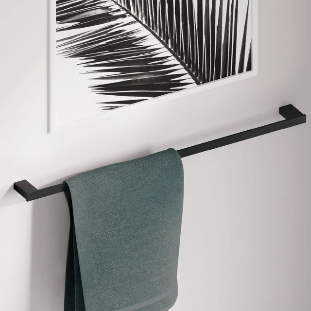 Lifestyle 2 Fienza Tono Single Towel Rail 610mm Matte Black 85101600MB - The Blue Space