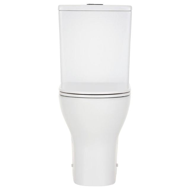Front Fienza Tono Tornado Flush Back-to-Wall Toilet Suite With Slim Seat R&T Internal - P-Trap K028P-2 - The Blue Space